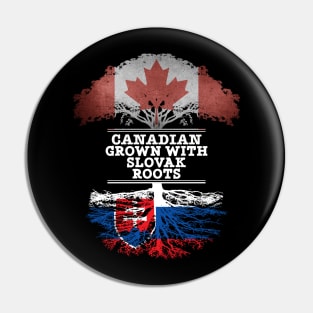 Canadian Grown With Slovak Roots - Gift for Slovak With Roots From Slovakia Pin