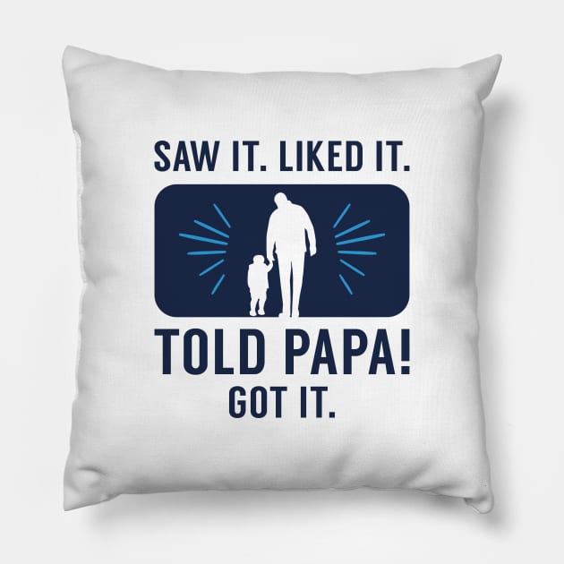 Told Papa Pillow by LuckyFoxDesigns