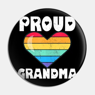 LGBTQ Proud Grandma Gay Pride LGBT  Mother's Day Pin