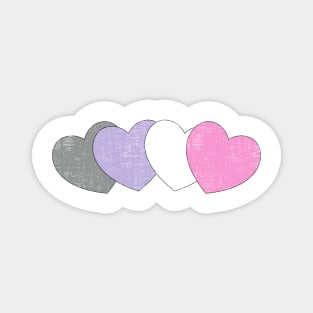 Cupiosexual hearts Magnet