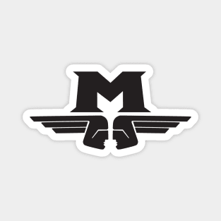 Motobecane 'M' logo - black Magnet