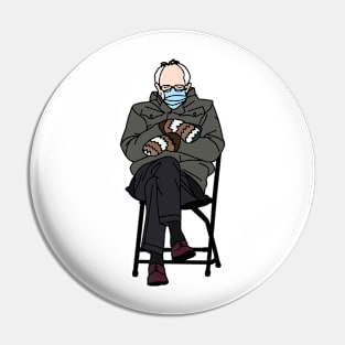 Bernie Inauguration Pose Pin