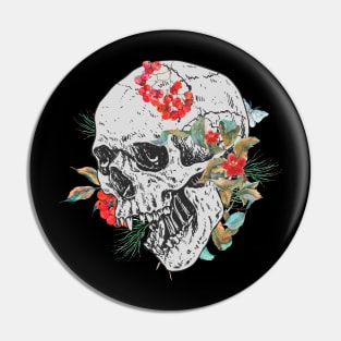 Bones And Botany Retro Look Pin