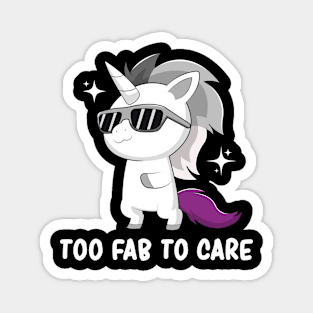 Subtle Asexual Pride Flag Lgbtqia Cute Kawaii Unicorn Magnet