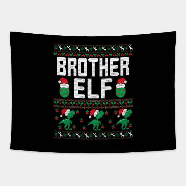 Brother Elf Christmas Gifts | Ugly Christmas Gifts Tapestry by Veronica Blend