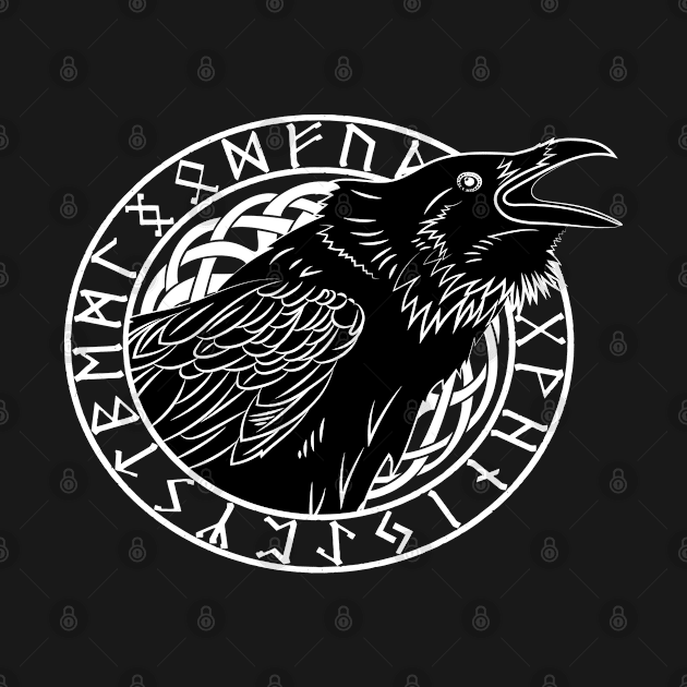 Odins Raven, Huginn or Munnin by Pardus.Shirts