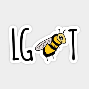 LGBT Bee Tshirt Magnet