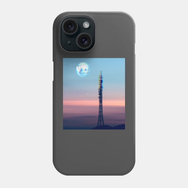 asteroid antenna from the far future Phone Case by lofi_retrowave