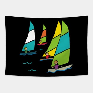 Sailing Dinghy Race Tapestry