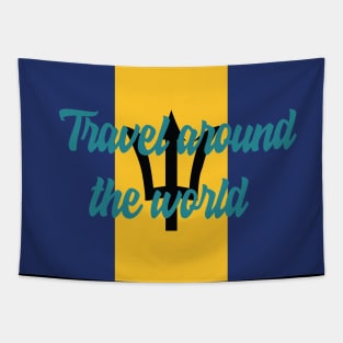 Travel Around the World - Barbados Tapestry