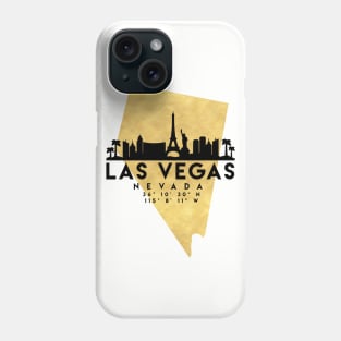 Las Vegas Nevada Skyline Map Art Phone Case