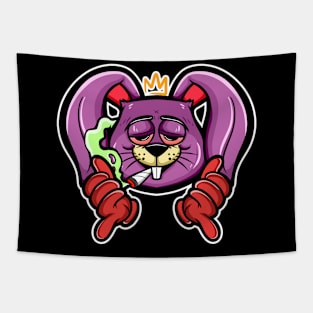 tipsy rabbit Tapestry