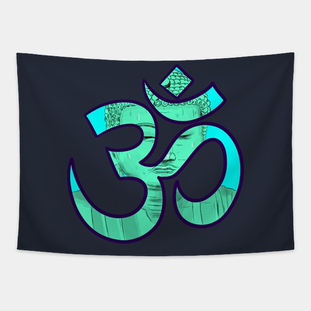 Om color Tapestry by absolemstudio