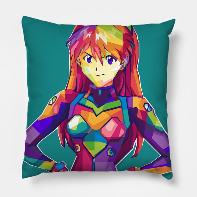 Popart Asuka Lengley Pillow by Alanside