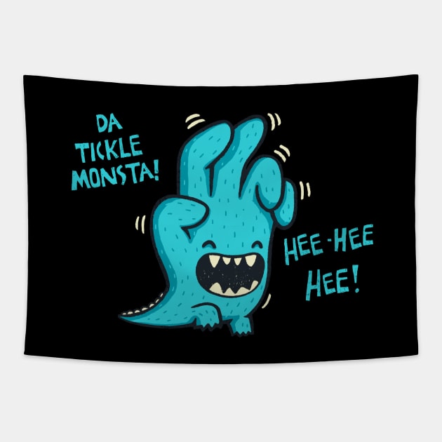 Tickle Monster Tapestry by Walmazan