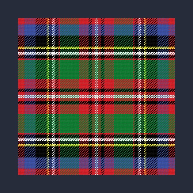 Scottish tartan, red and green, blue and yellow by kavalenkava