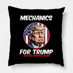 Mechanics For Trump Keeg America President 2024 Pillow