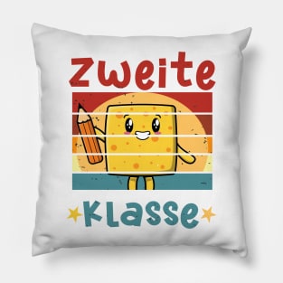 2. Klasse Smile Schulbeginn T shirt Pillow