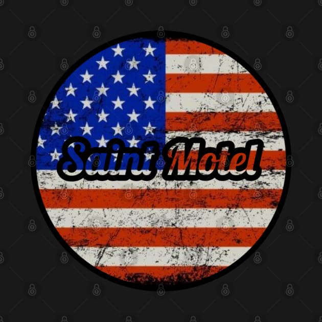 Saint Motel / USA Flag Vintage Style by Mieren Artwork 