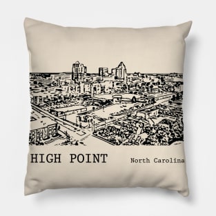 High Point North Carolina Pillow