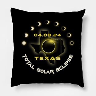 Texas Solar Eclipse 2024 Watch Total Eclipse Fans Pillow