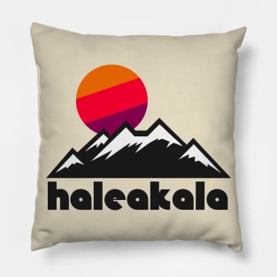 Retro Haleakala ))(( Tourist Souvenir National Park Design Pillow