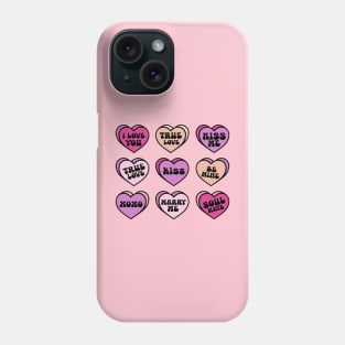 Valentine Candy Hearts Phone Case