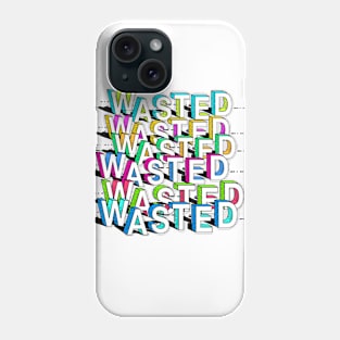 Wasted - Cartoon Typography Drawn Design Phone Case