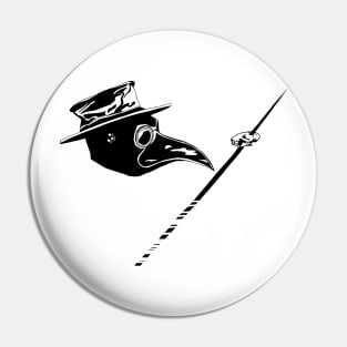 Black Plague Doctor Pin