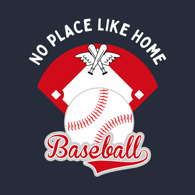 Baseball No Place Like Home motivational design by Digital Mag Store