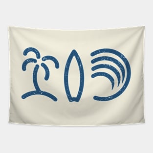 Distressed Minimalist Surfer Tapestry