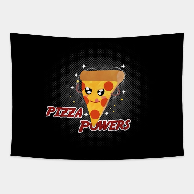 Pizza Powers Tapestry by peekxel