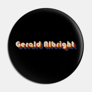 retro vintage Gerald Albright Pin