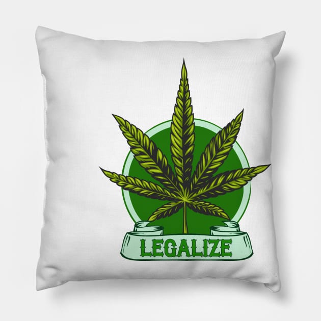 LEGALIZE Pillow by theanomalius_merch