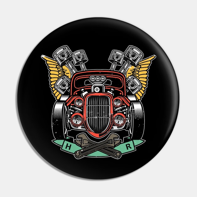 Hot Rod Classic Car Retro Pin by Jose Luiz Filho