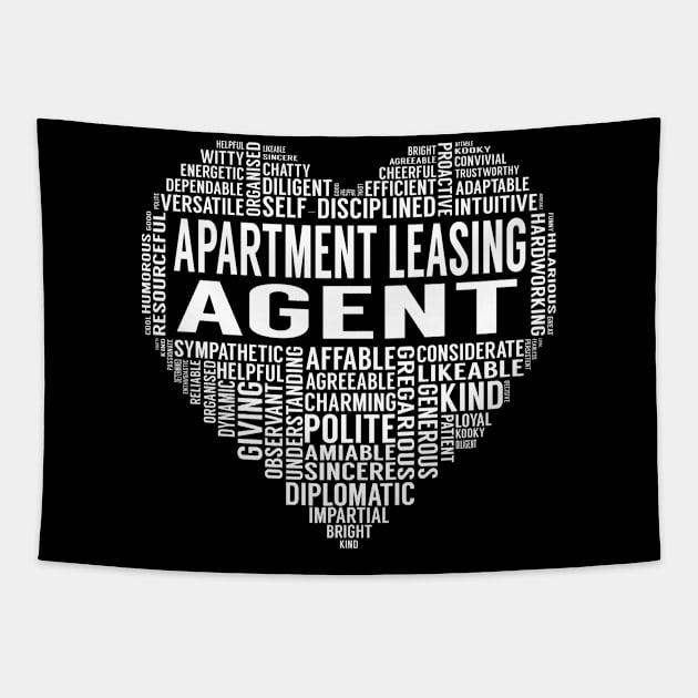 Apartment Leasing Agent Heart Tapestry by LotusTee