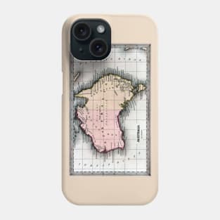 1830 Map of Australia Phone Case