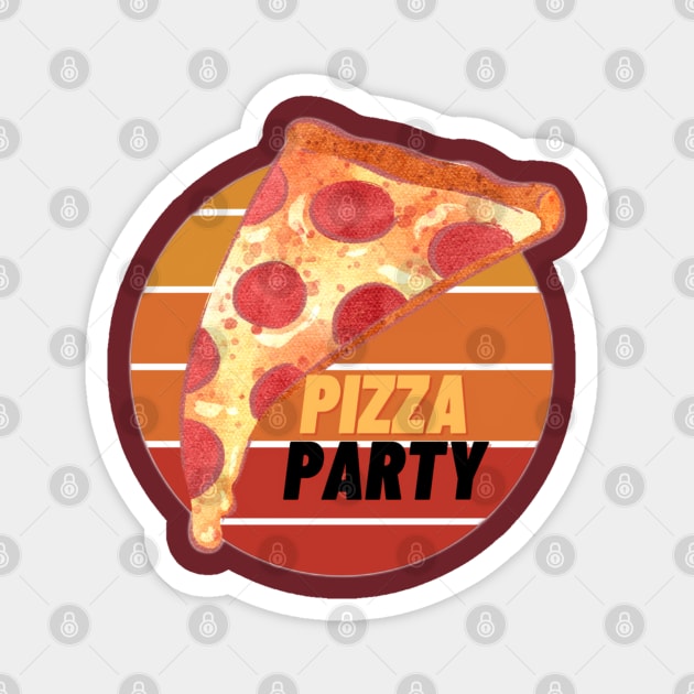 Pizza Party Magnet by Butterfly Dira