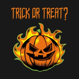 Trick Or Treat Pumpkin Jack O' Lantern Halloween Design T-Shirt