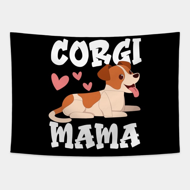 CORGI MAMA Tapestry by DogFav