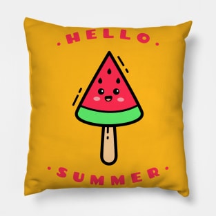 Hello Summer Delicious Watermelon Ice Cream Pillow