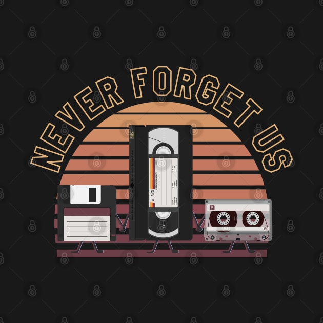 For nostalgic... Floppy disk, VHS and cassette, Never forget us by DaveLeonardo