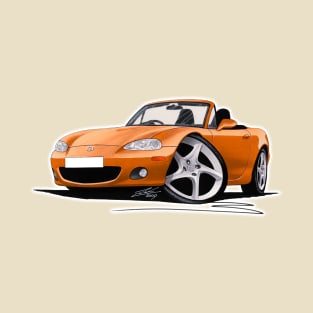 Mazda MX5 (Mk2) Gold T-Shirt