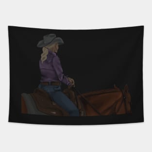 Chestnut Rodeo Horse at the Fairgrounds Decal Tapestry