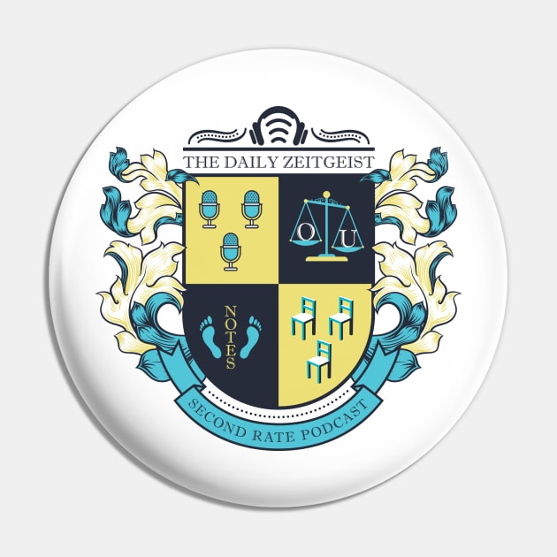 The Daily Zeitgeist Official Crest Pin by The Daily Zeitgeist