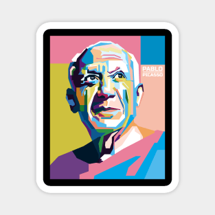 Abstract Pablo picasso Popart Magnet
