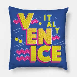 Retro 90s Venice, Italy Pillow