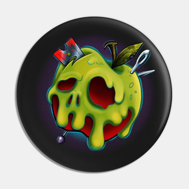 Poison Apple Pin by InkyMcStapleface