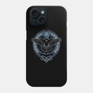 Raven and Valknut Symbol Phone Case