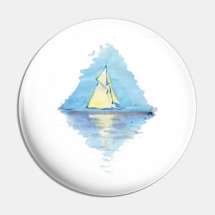 sailing on a silver sea Pin